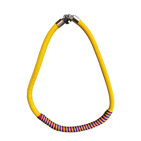 Colombian Artisan Made Necklace & Bracelet Set Hand Crafted Multicolor (Med) - Picture 2 of 5